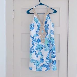 Lilly Pulitzer White and Blue Seashells